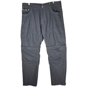 Kuhl Liberator Convertible Pants Mens 36x32 Stealth Zip Off Hiking Nylon Gray